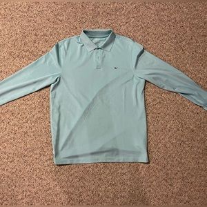 Vineyard Vines - Collared Shirt. 
Size - Large. 
Color - Light Green.